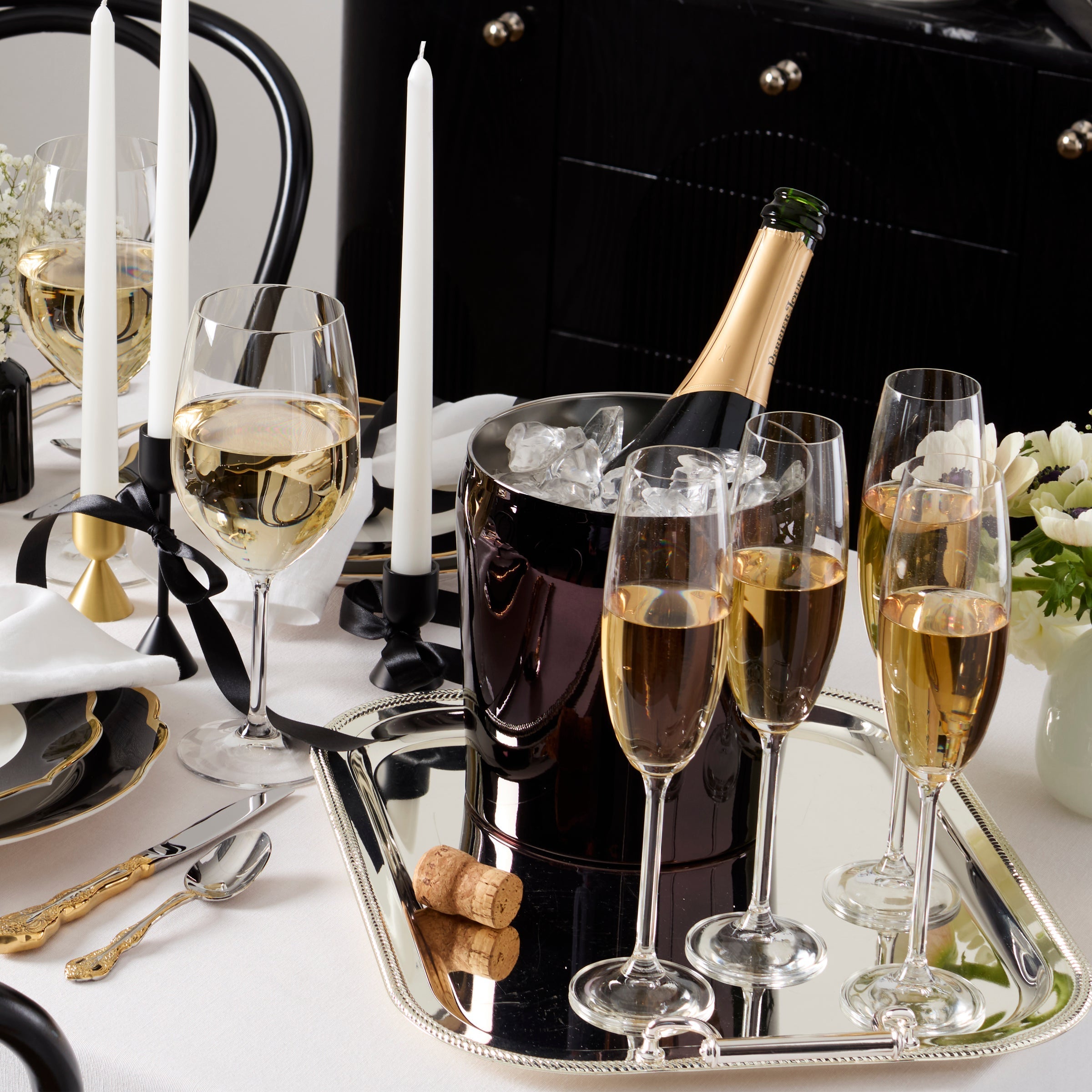 Lenox Everyday Flatware Tuscany Classics Champagne Flute Glasses, Set of 6 - Image 5
