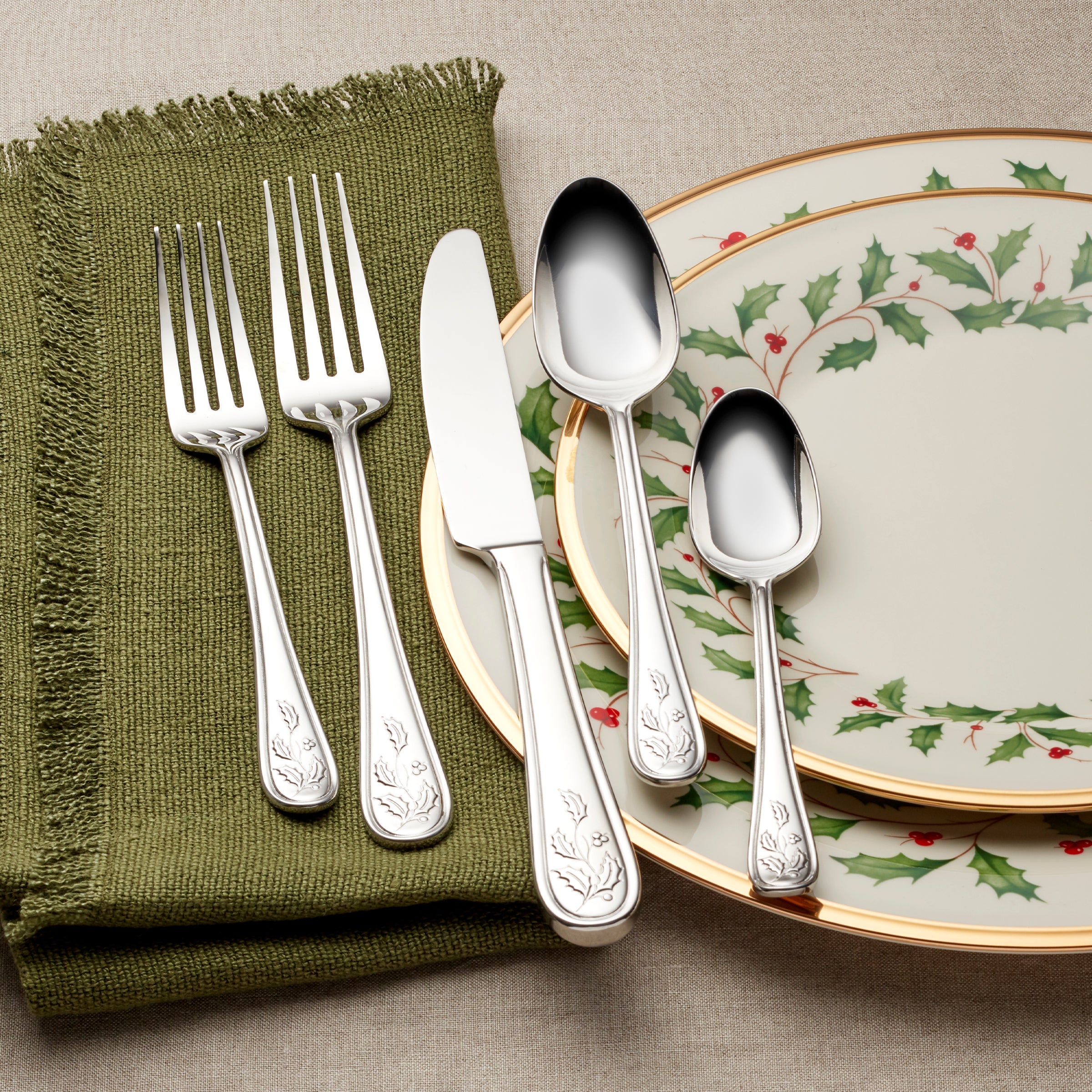 Lenox Everyday Flatware Holiday 65-Piece Flatware Set - Image 5