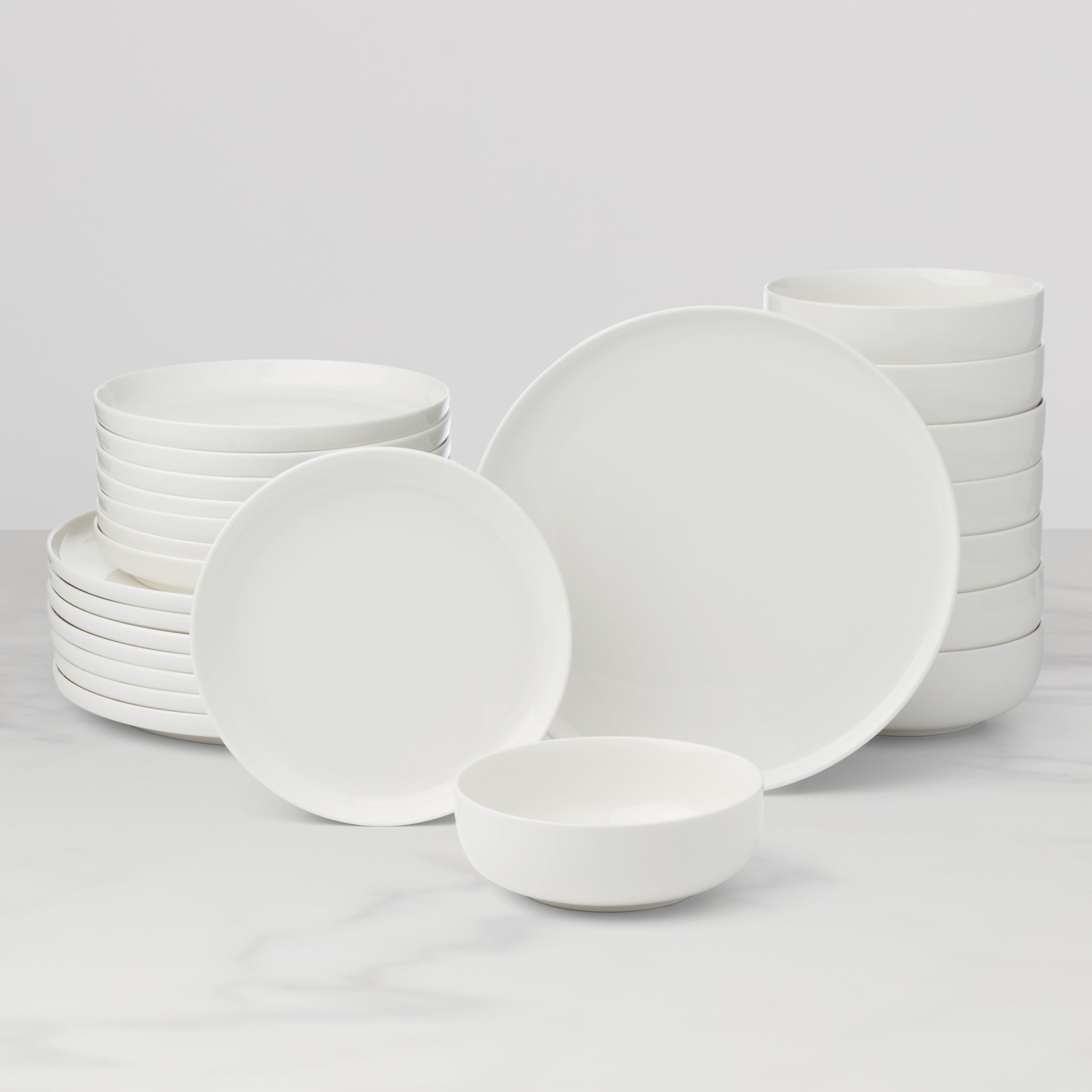 Lenox Everyday Flatware 24 Seven White 24-Piece Dinnerware Set