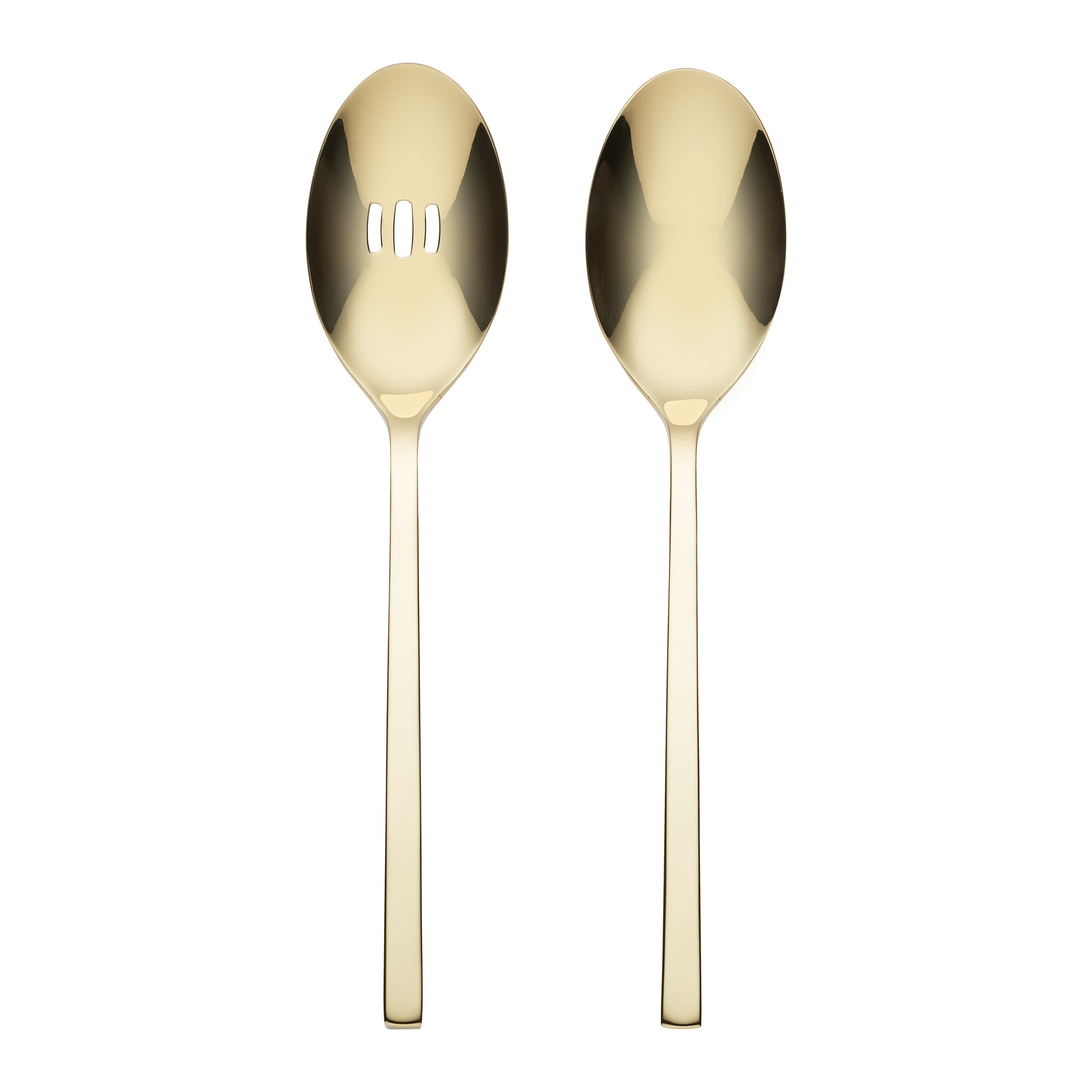 Lenox Everyday Flatware Allay Champagne 2-Piece Serving Spoons