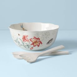 Lenox Everyday Flatware Butterfly Meadow Salad Bowl & Servers