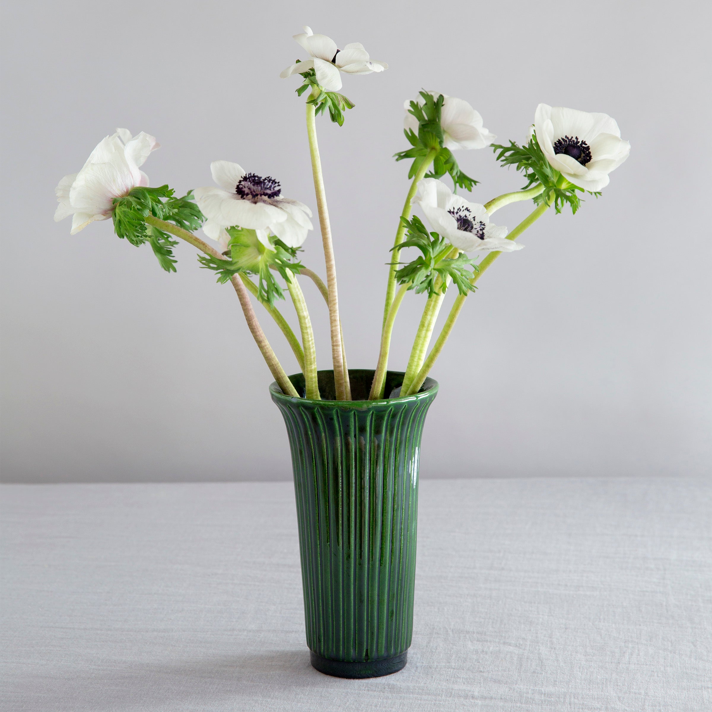 Lenox Everyday Flatware Daisy Emerald Green Glazed Vase - Image 4