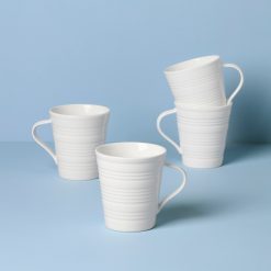 Lenox Everyday Flatware Tin Can Alley Mugs, Set of 4