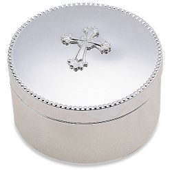 Lenox Everyday Flatware Abbey Cross Silverplate Keepsake Box