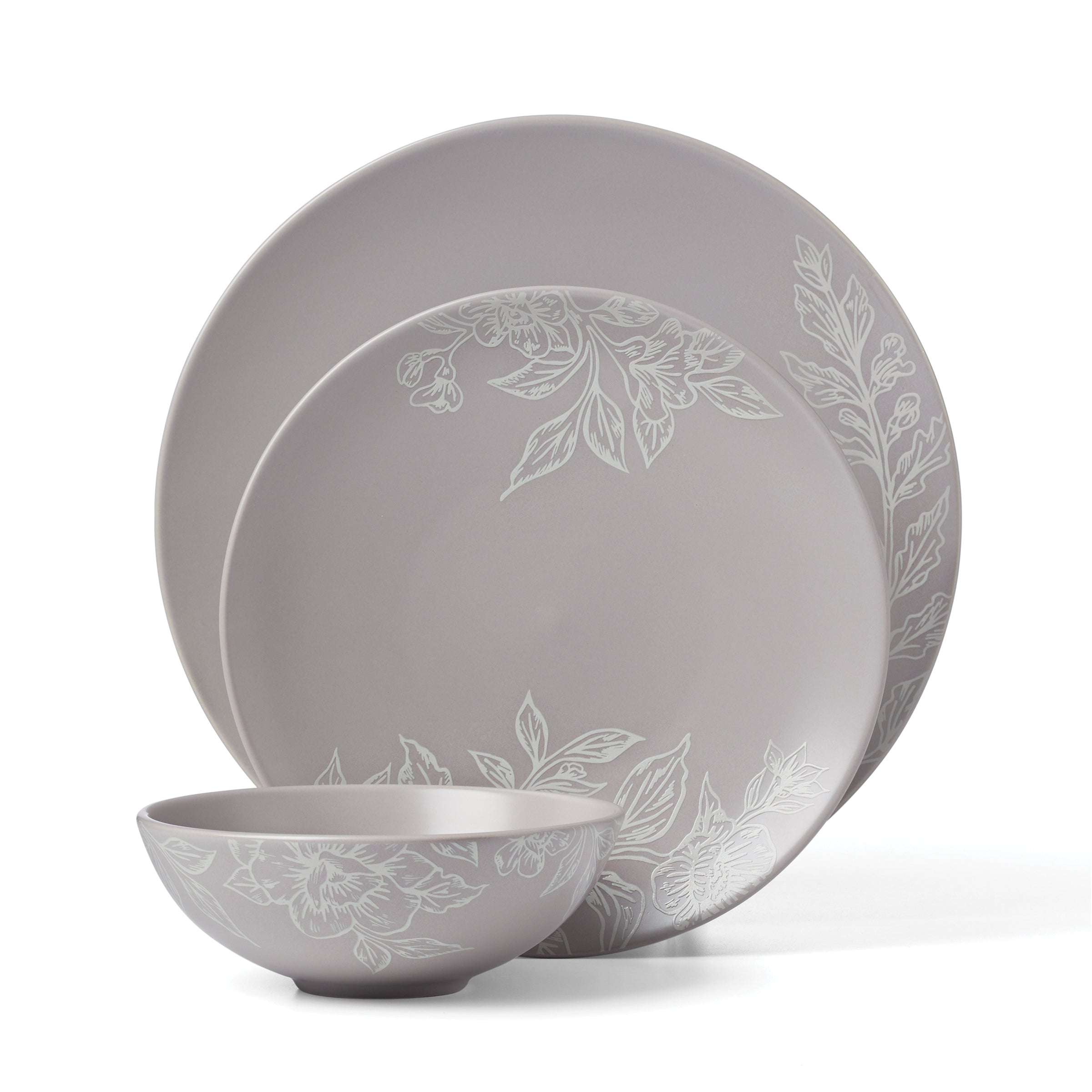 Lenox Everyday Flatware Roseto Pumice 12-Piece Dinnerware Set - Image 8