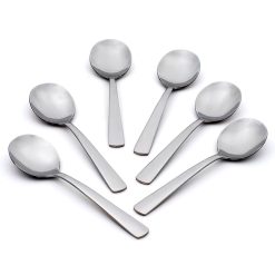 Lenox Everyday Flatware Aptitude Soup Spoons, Set of 6