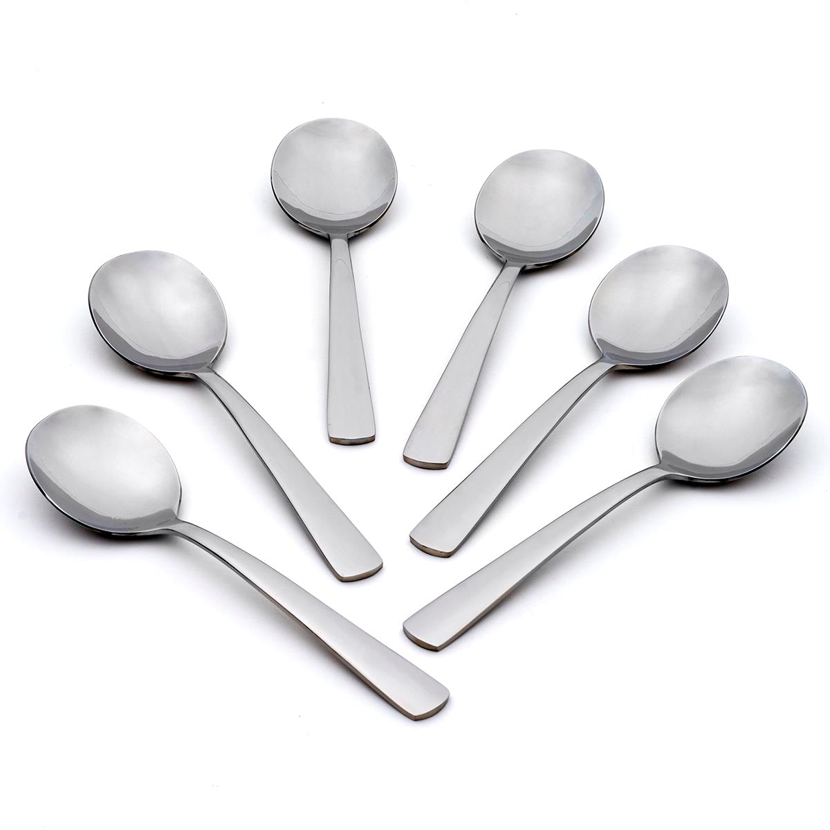 Lenox Everyday Flatware Aptitude Soup Spoons, Set of 6