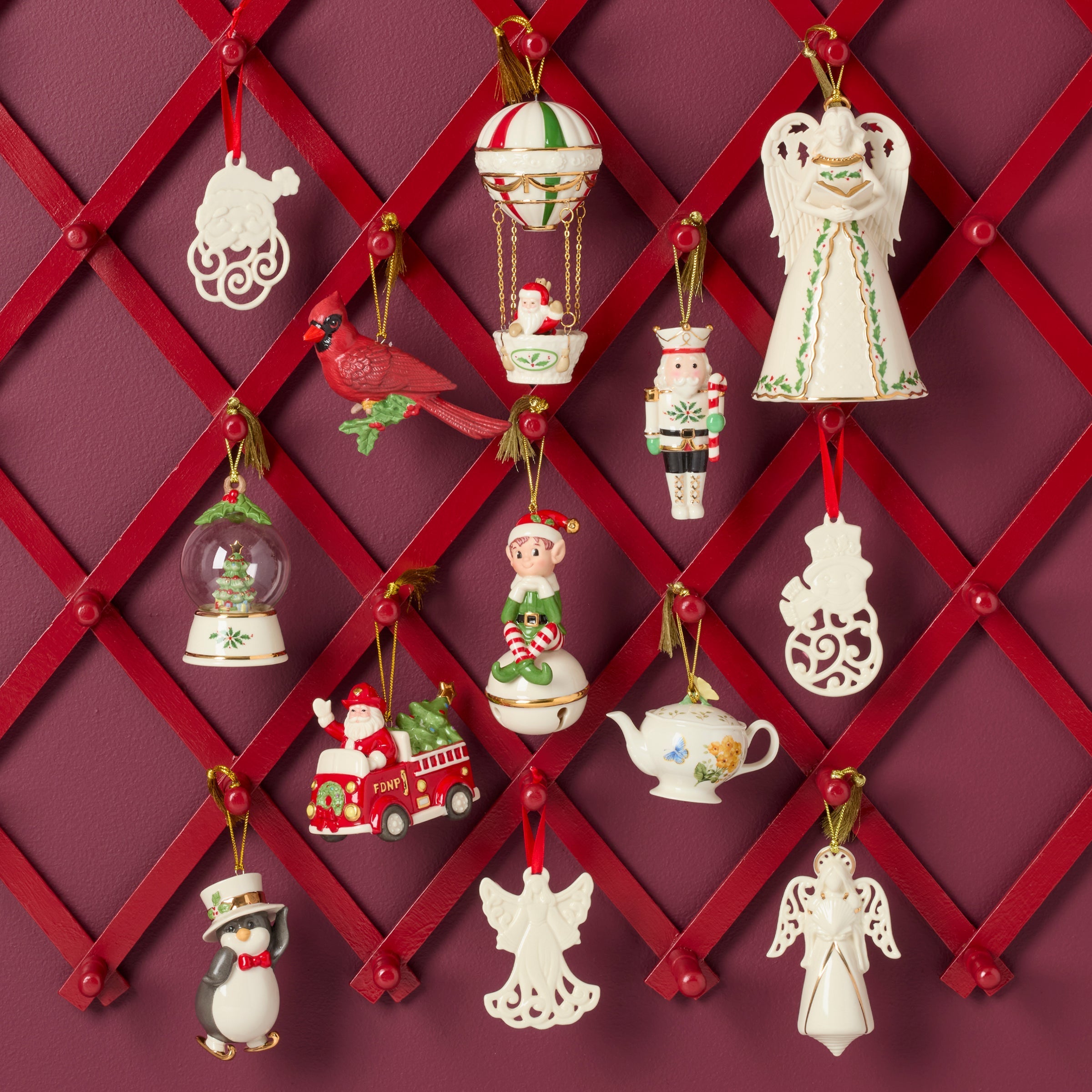 Lenox Everyday Flatware Santa In Fire Truck Ornament - Image 3