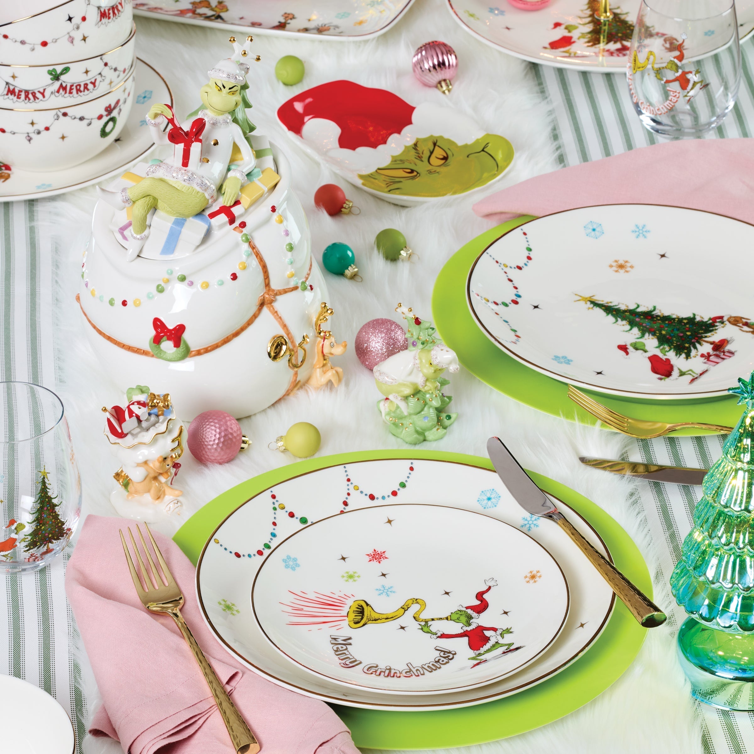 Lenox Everyday Flatware Merry Grinchmas Candy Dish - Image 2