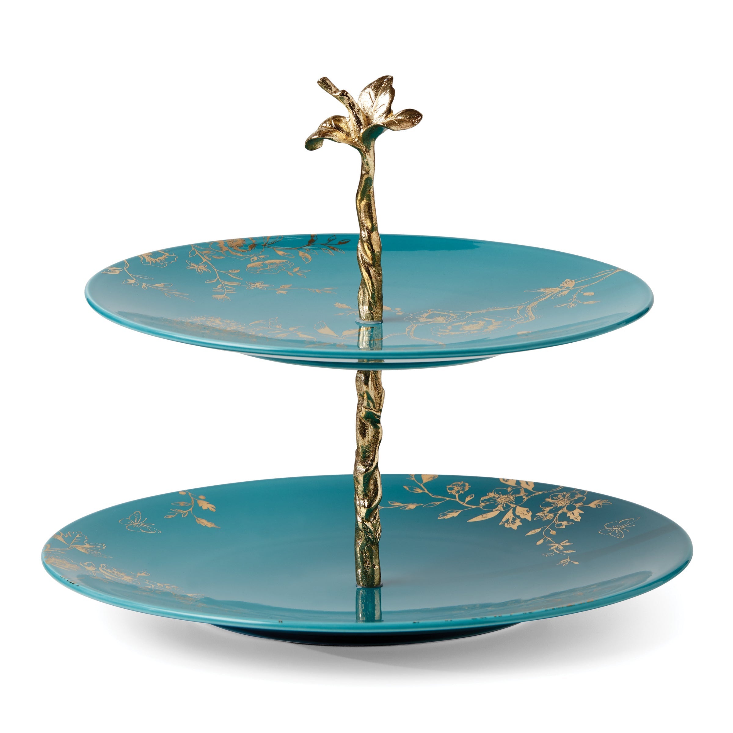 Lenox Everyday Flatware Sprig & Vine 2-Tiered Server - Image 4