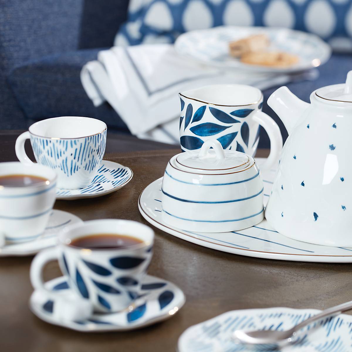 Lenox Everyday Flatware Blue Bay 8-Piece Espresso Cup & Saucer Set - Image 4