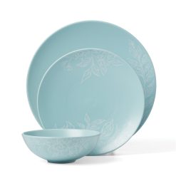 Alternative view of Lenox Everyday Flatware Roseto French Blue 12-Piece Dinnerware Set
