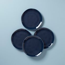 Lenox Everyday Flatware Bay Colors Blue Dinner Plates, Set of 4