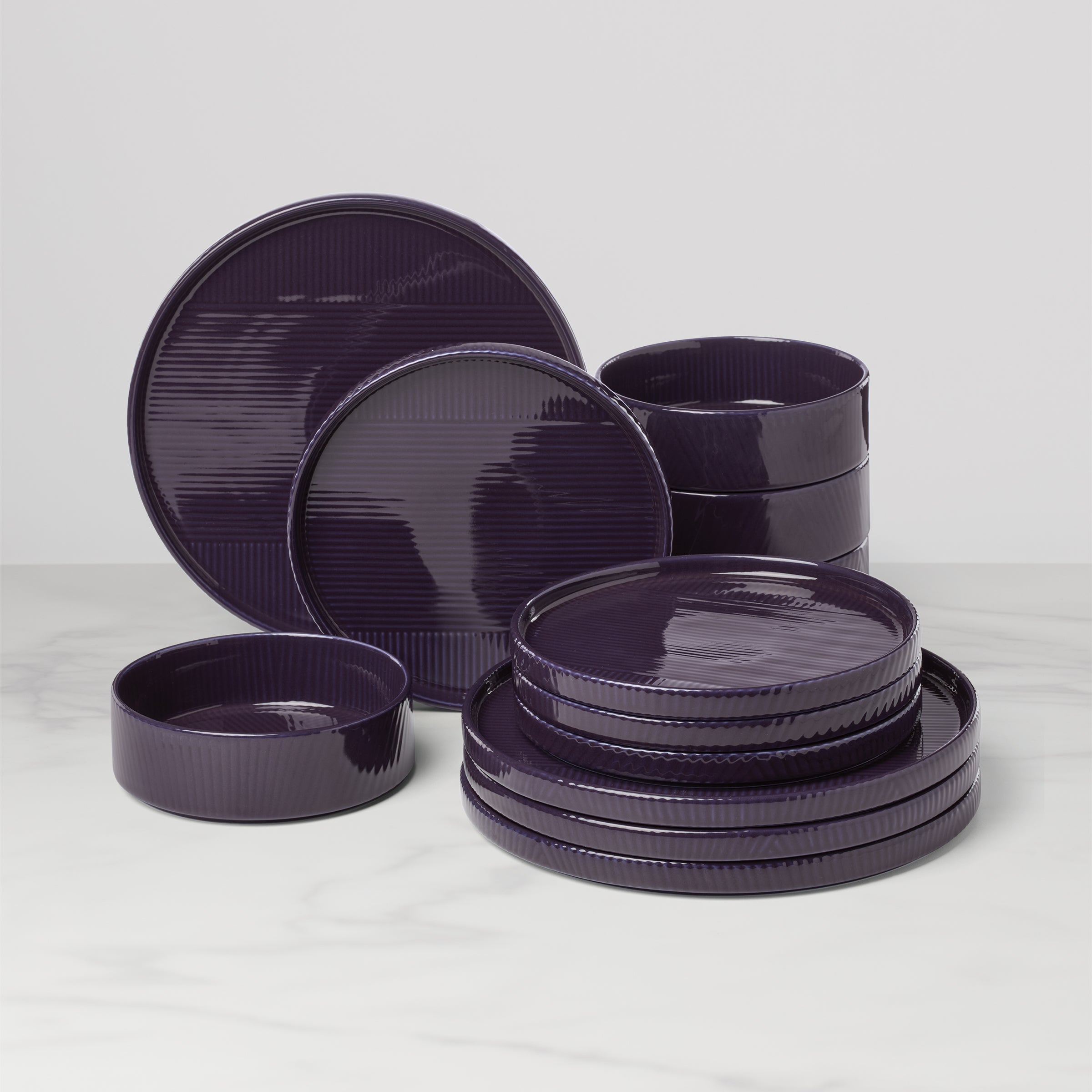 Lenox Everyday Flatware Modulus Nightshade 12-Piece Dinnerware Set