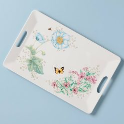 Lenox Everyday Flatware Butterfly Meadow Melamine Handled Tray