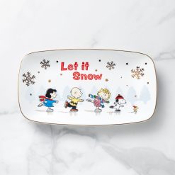 Lenox Everyday Flatware Snoopy Skating Hors d'Oeuvres Tray