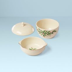 Alternative view of Lenox Everyday Flatware Holiday Stackable Bowls 3-Piece Set