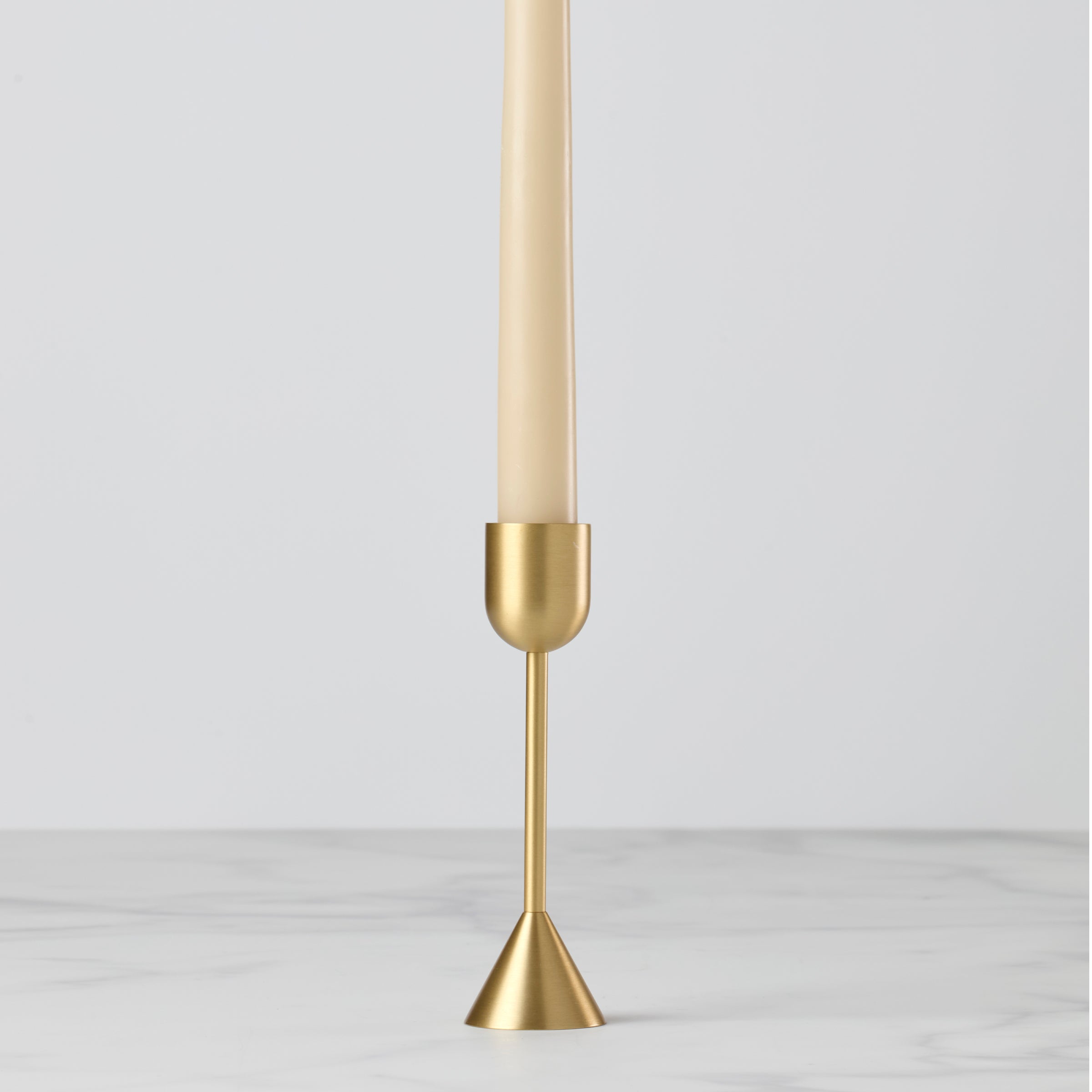 Lenox Everyday Flatware Light Gold Tall Taper Candle Holder - Image 2