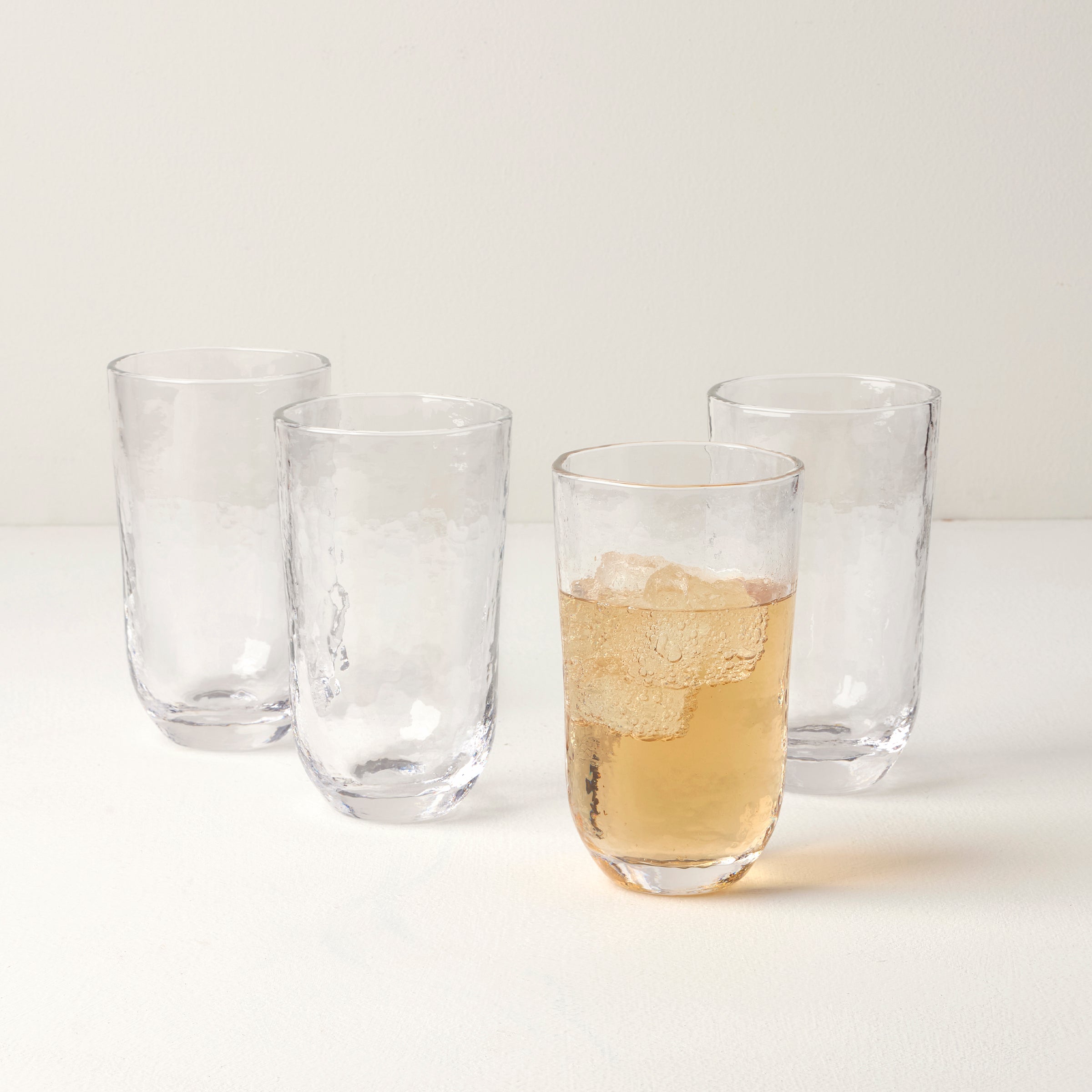 Lenox Everyday Flatware Homespun Clear Tall Tumbler - Set Of 4