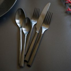 Alternative view of Lenox Everyday Flatware Gilda Black Satin 20-Piece Flatware Set