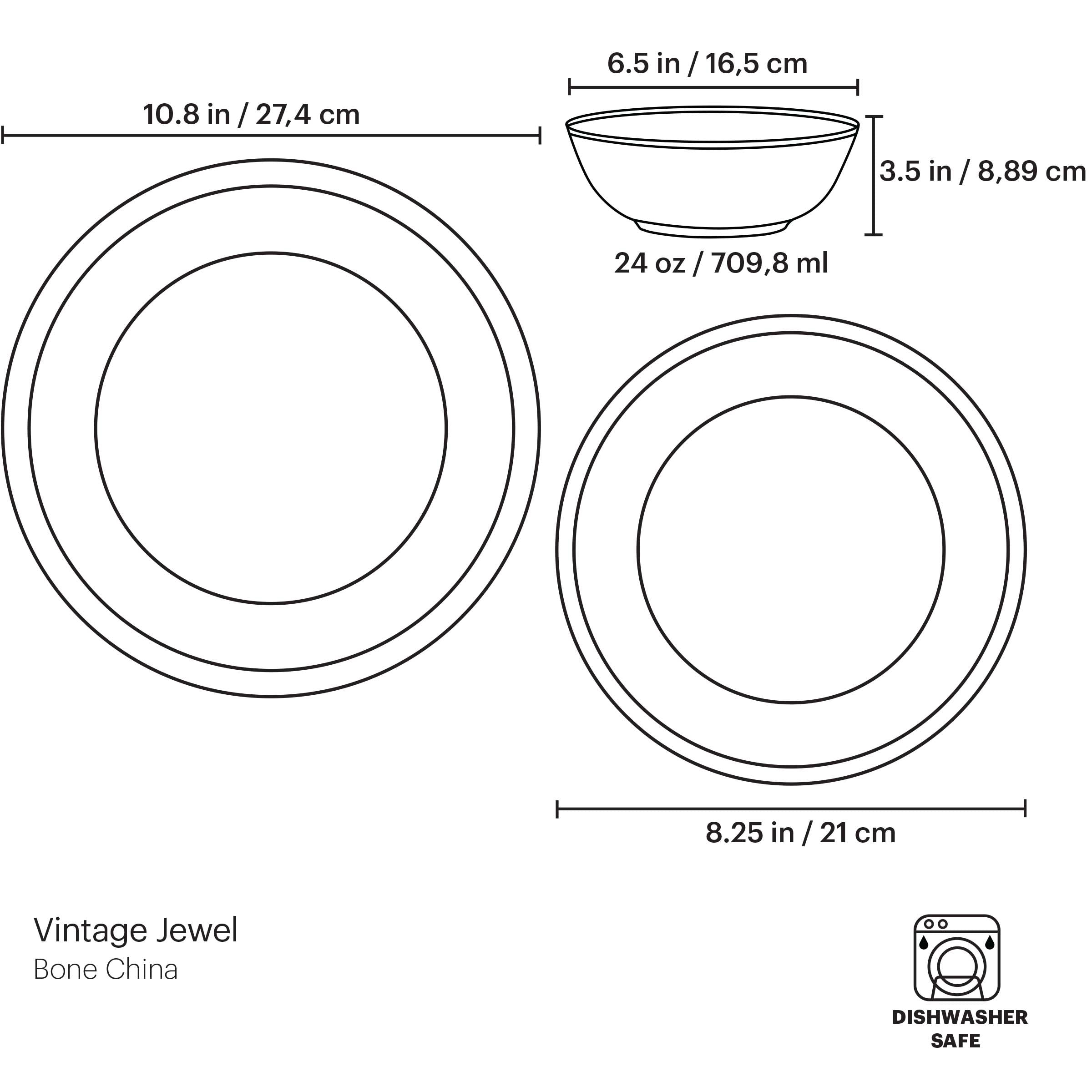 Lenox Everyday Flatware Vintage Jewel 3-Piece Place Setting - Image 4