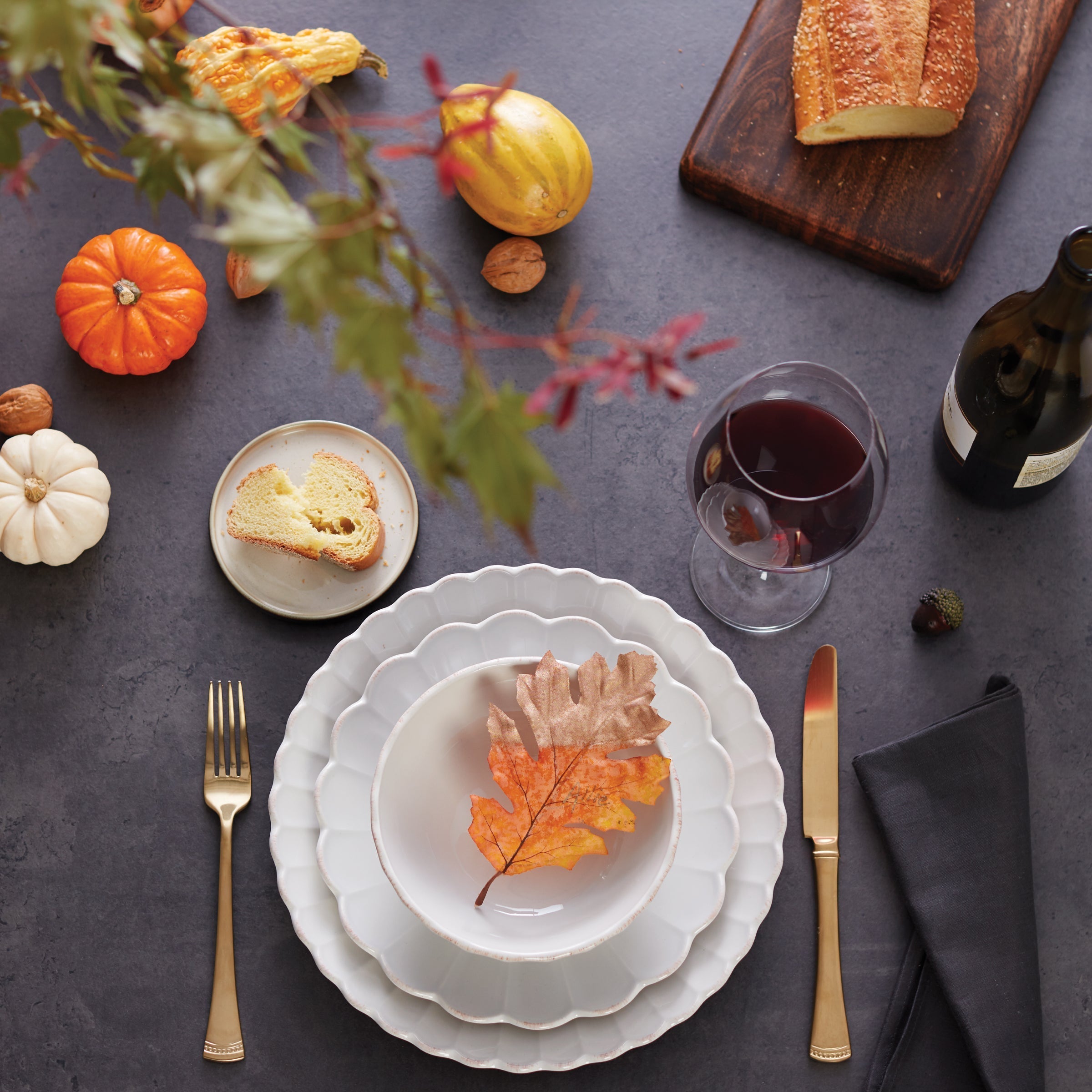 Lenox Everyday Flatware French Perle Scallop White 4-Piece Place Setting - Image 14