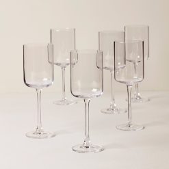 Lenox Everyday Flatware Tuscany Classics Straight White Wine Glasses, Set of 6