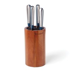 Lenox Everyday Flatware Keen Acacia 5-Piece Bristle Cutlery Block Set