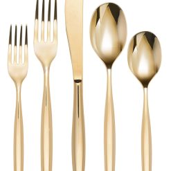 Lenox Everyday Flatware Braga Gold Mirror 20-Piece Flatware Set