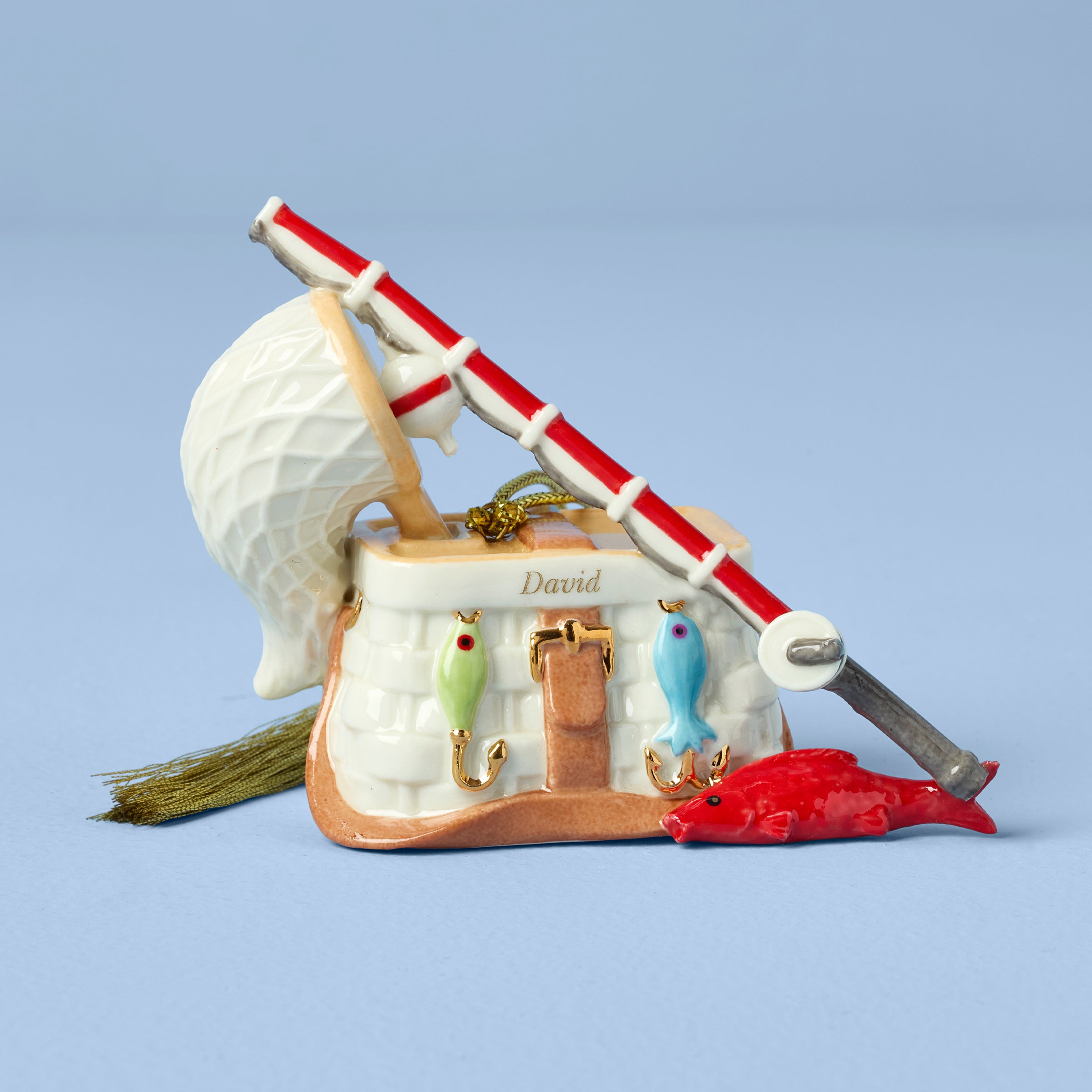 Lenox Everyday Flatware Personalized Gone Fishing Ornament