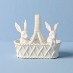 Lenox Everyday Flatware Wicker Creek Bunny Salt & Pepper Set