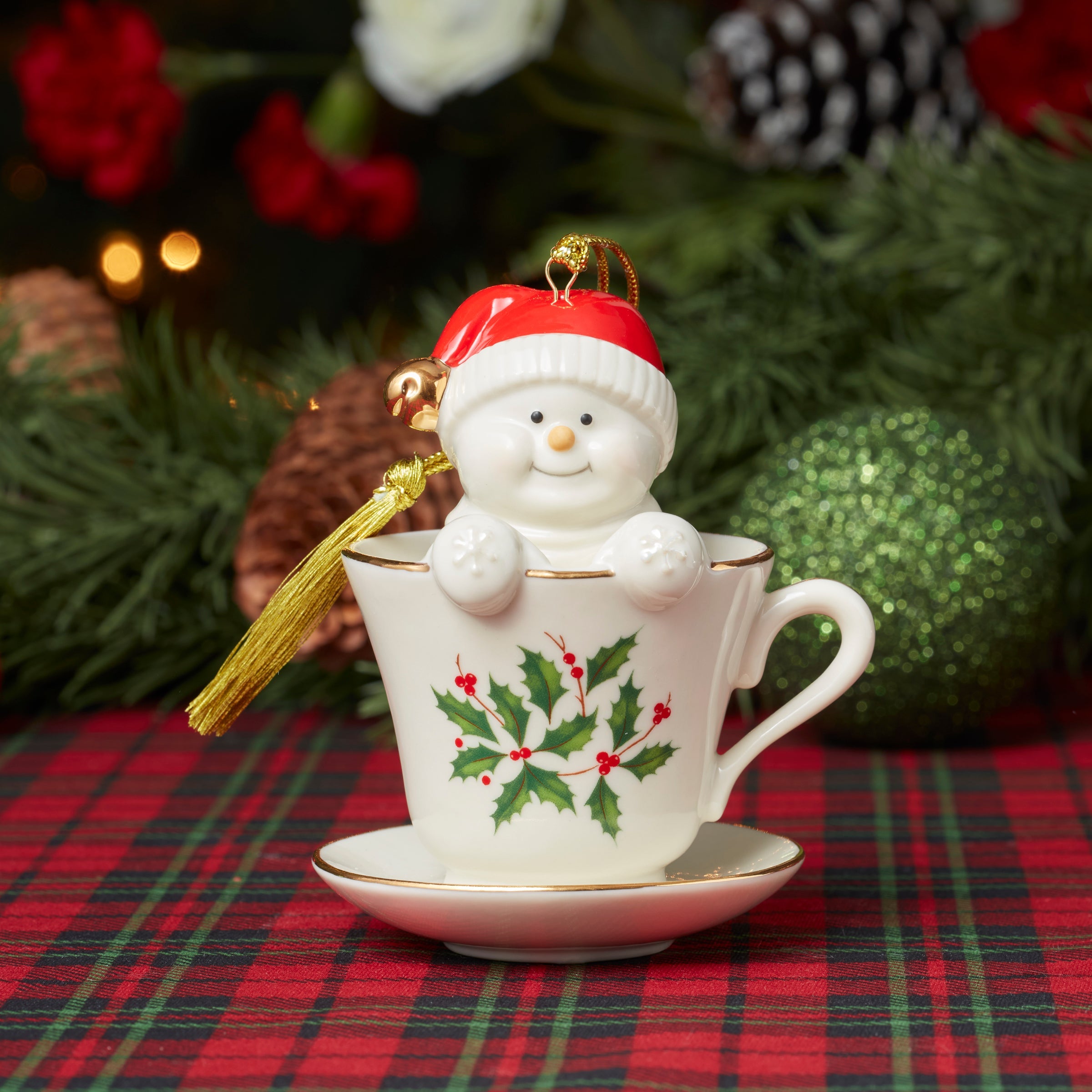 Lenox Everyday Flatware Coffee Tea & Me Snowman Ornament - Image 4