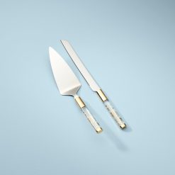 Lenox Everyday Flatware Opal Innocence 2-Piece Cake Knife & Server Set