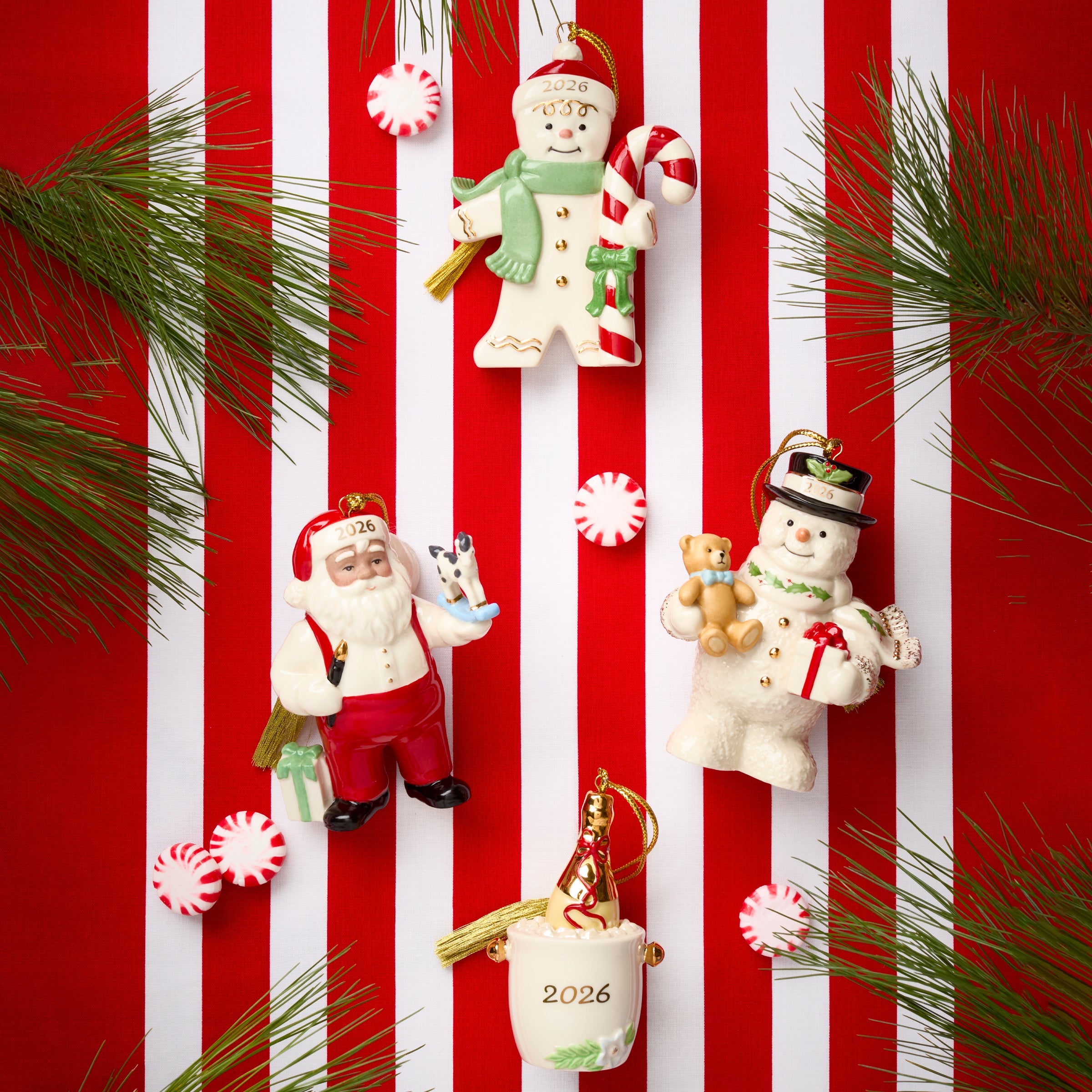 Lenox Everyday Flatware African American Santa Workshop Ornament - Image 4