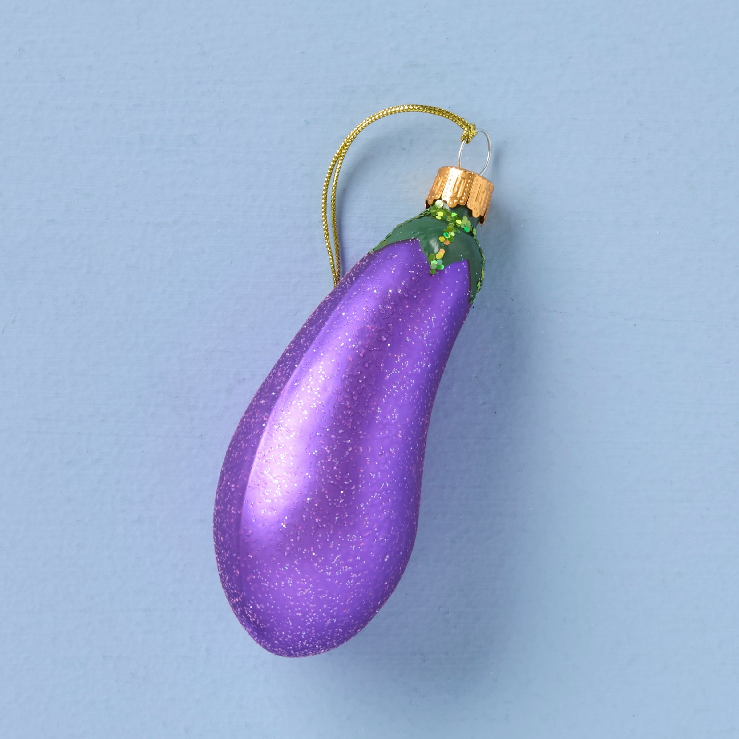 Lenox Everyday Flatware Retro Blown Glass Eggplant Ornament
