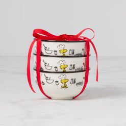 Lenox Everyday Flatware Chef Snoopy Mini Bowls, Set of 3