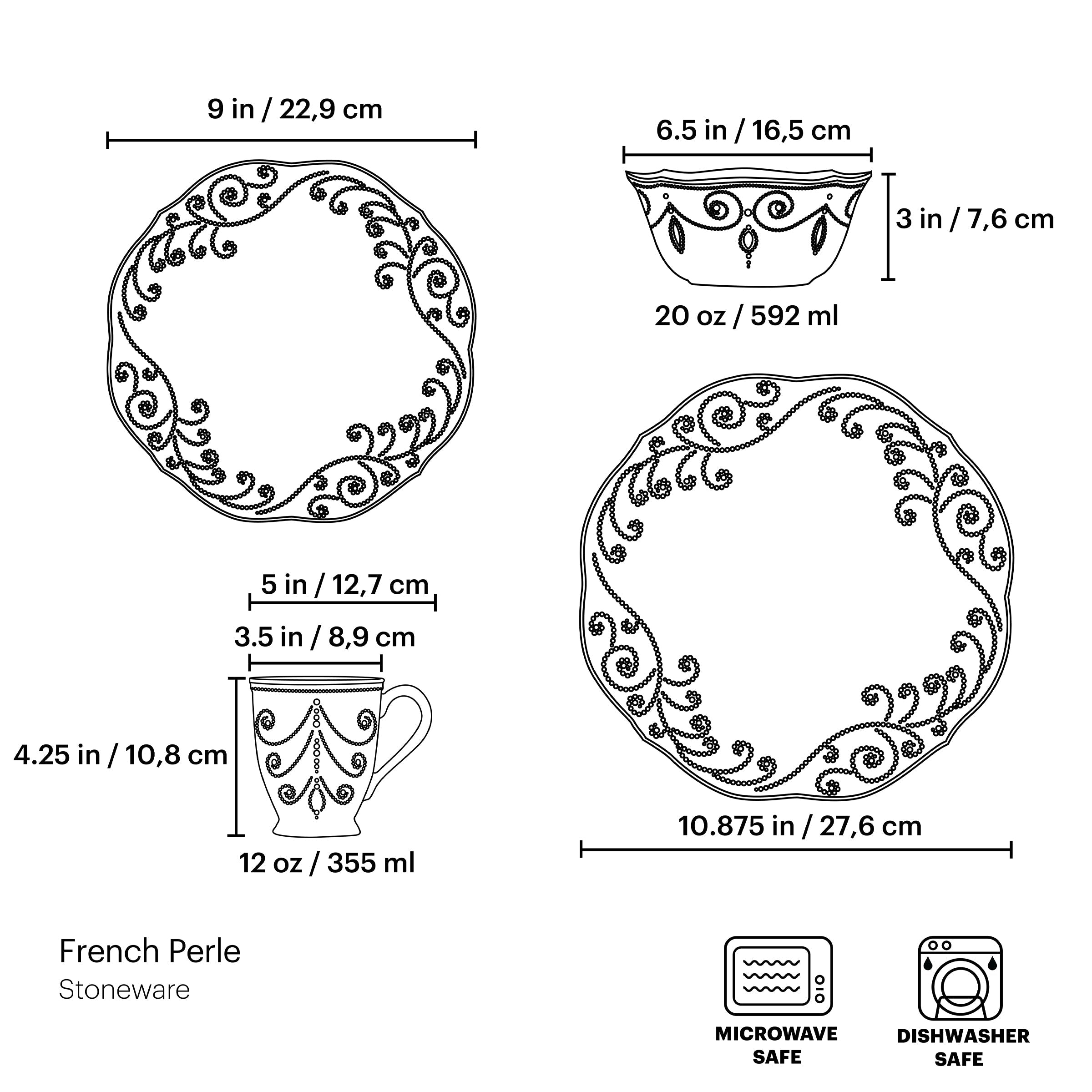 Lenox Everyday Flatware French Perle White 4-Piece Place Setting - Image 11