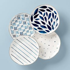 Lenox Everyday Flatware Blue Bay Dessert Plates, Set of 4