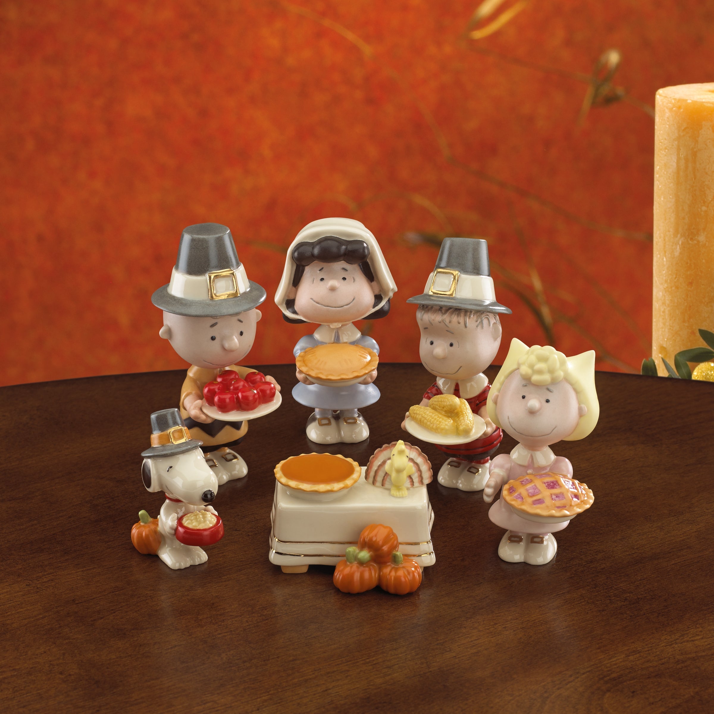 Lenox Everyday Flatware Peanuts Thanksgiving 6-Piece Figurine Set - Image 4