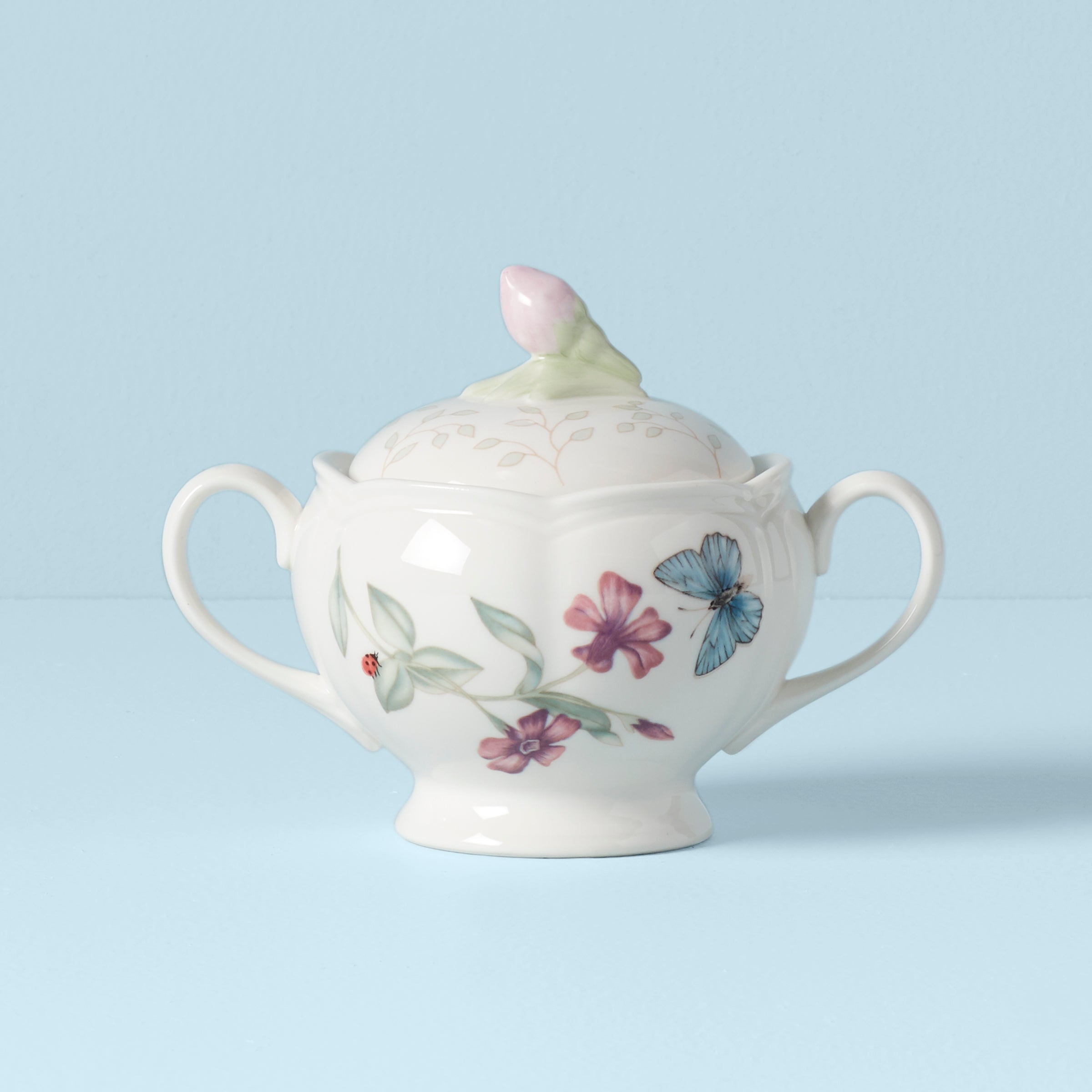 Lenox Everyday Flatware Butterfly Meadow Sugar Bowl - Image 2