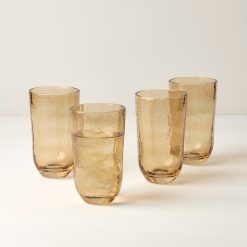 Alternative view of Lenox Everyday Flatware Homespun Amber Tall Tumbler - Set Of 4
