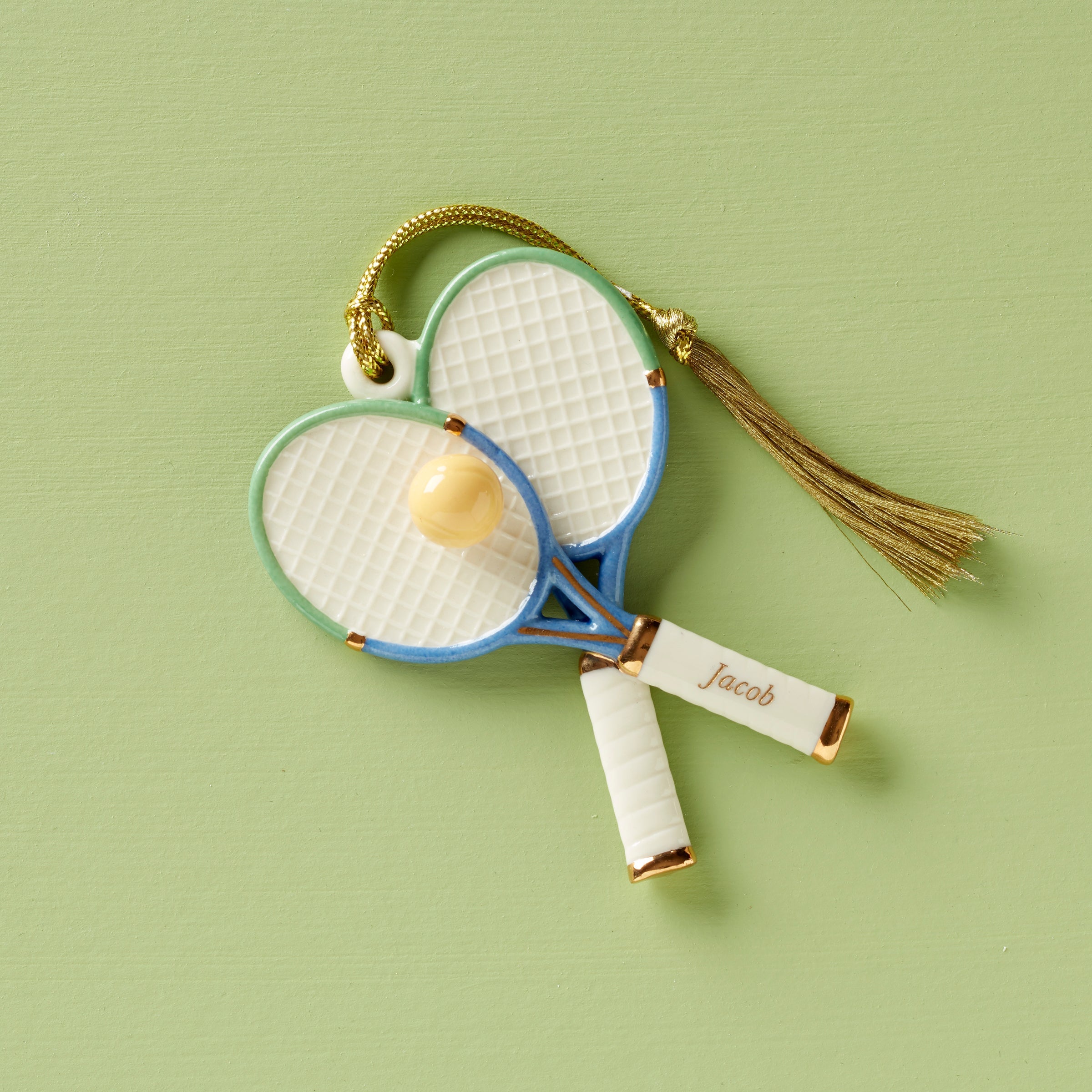 Lenox Everyday Flatware Personalized Tennis Ornament