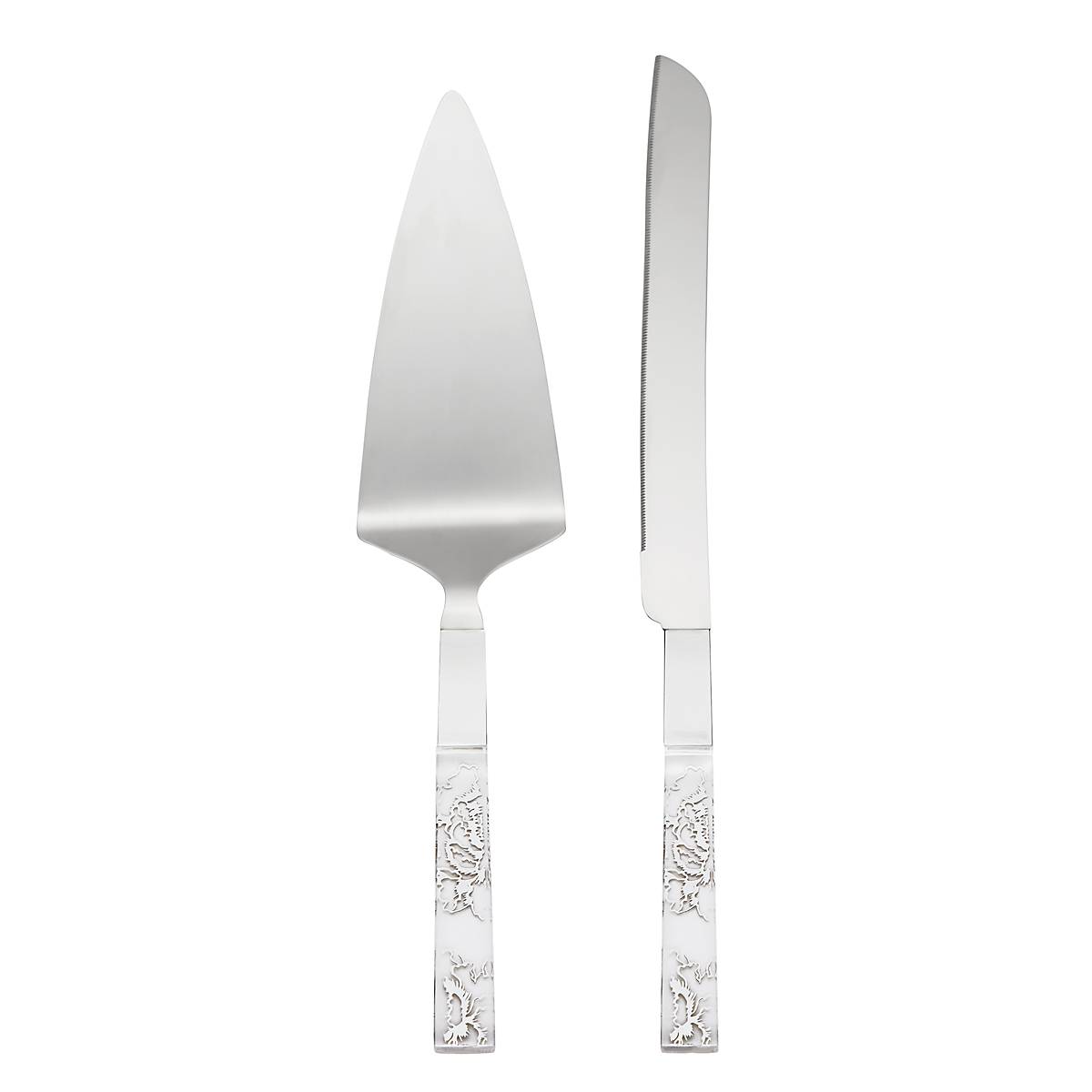 Lenox Everyday Flatware Silver Peony 2-Piece Dessert Set
