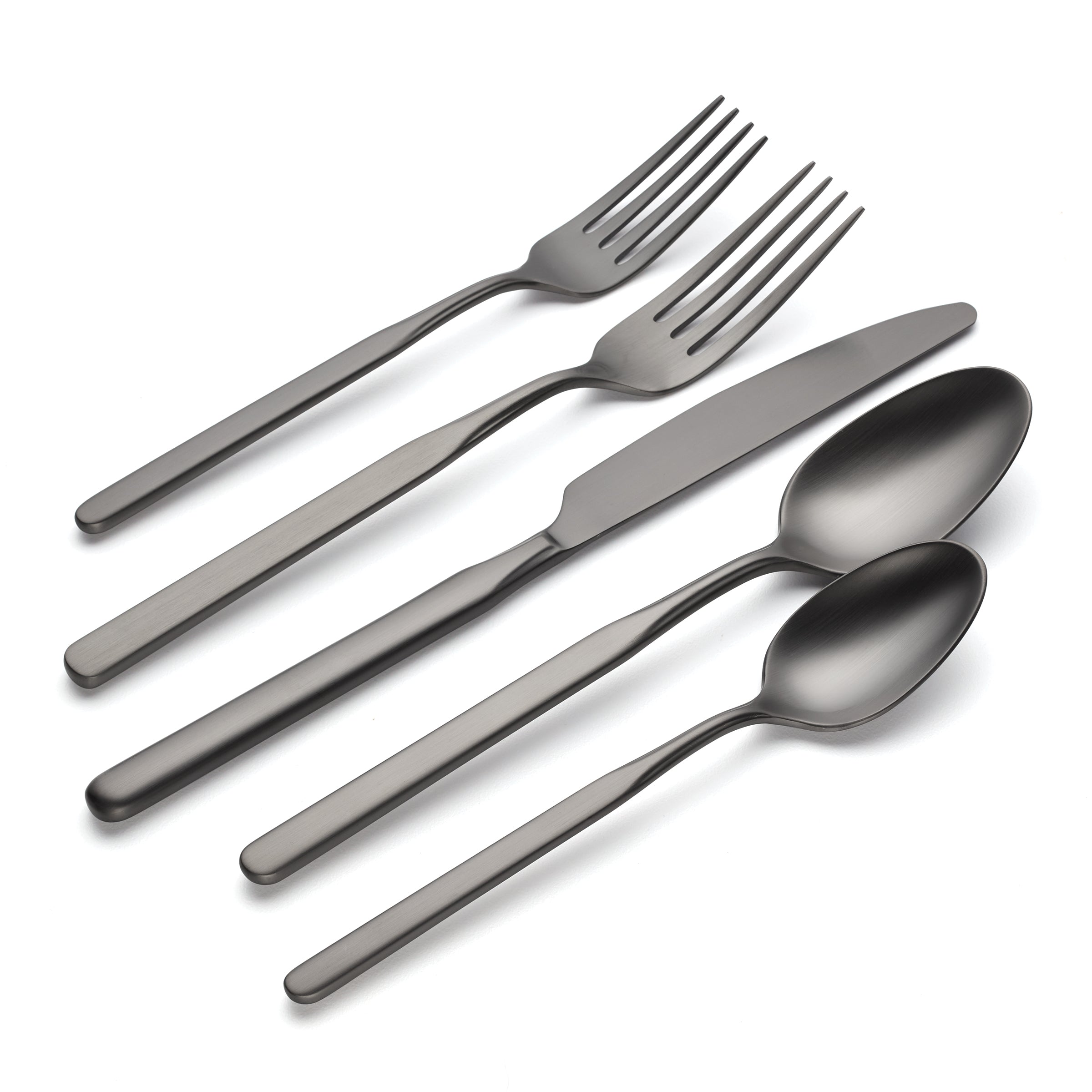 Lenox Everyday Flatware Mercer Gunmetal 5-Piece Place Setting - Image 2