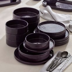 Alternative view of Lenox Everyday Flatware Modulus Nightshade 16-Piece Dinnerware Set