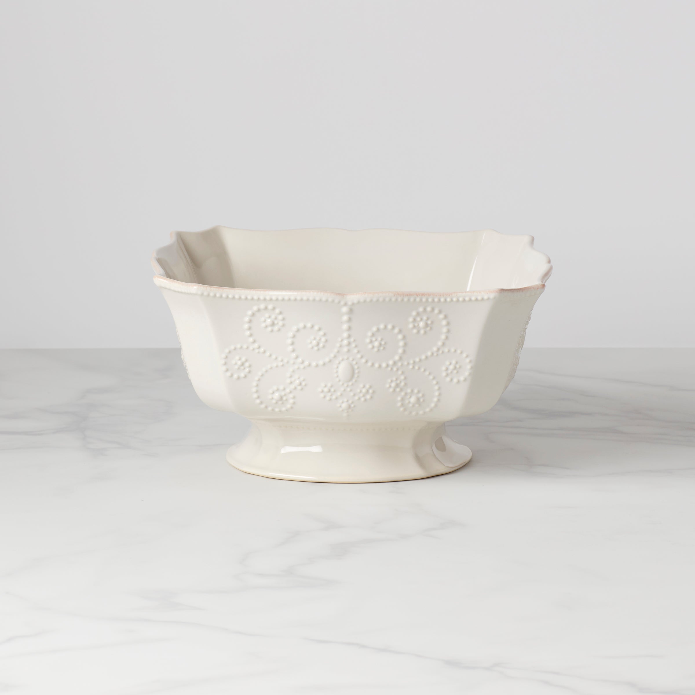 Lenox Everyday Flatware French Perle White Centerpiece Bowl