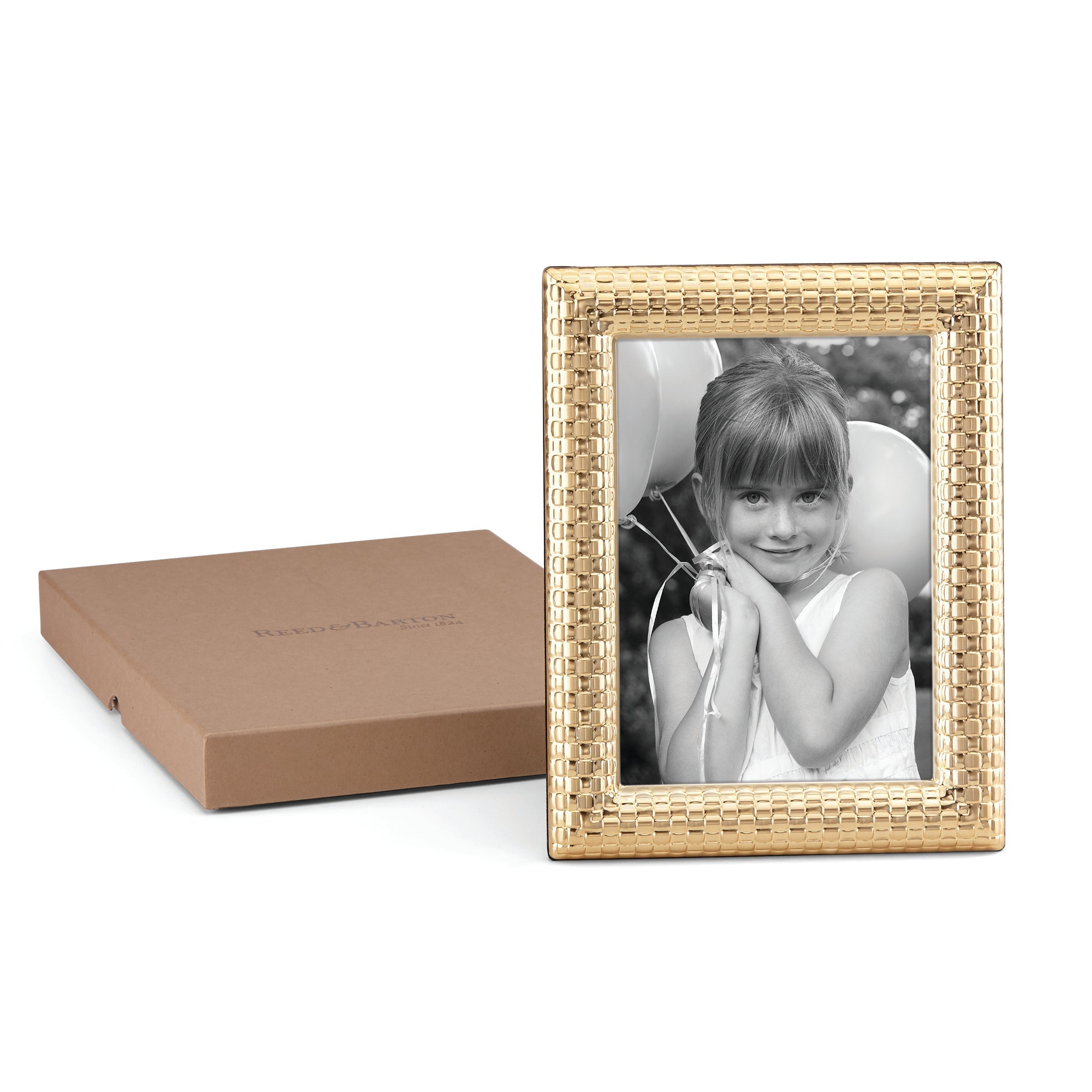Lenox Everyday Flatware Watchband Satin Gold 5x7 Photo Frame - Image 3
