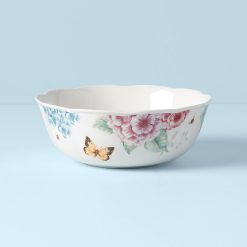 Alternative view of Lenox Everyday Flatware Butterfly Meadow Hydrangea Large Serving Bowl