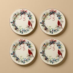 Lenox Everyday Flatware Winter Greetings Salad Plates, Set of 4