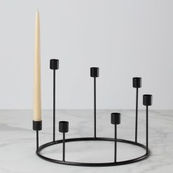 Alternative view of Lenox Everyday Flatware Kent Large Black Candlestick Wreath